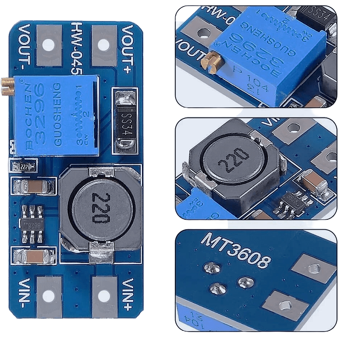 DC To DC Step Up Power Booster Module MT3608 2A Max Onlinesrs In