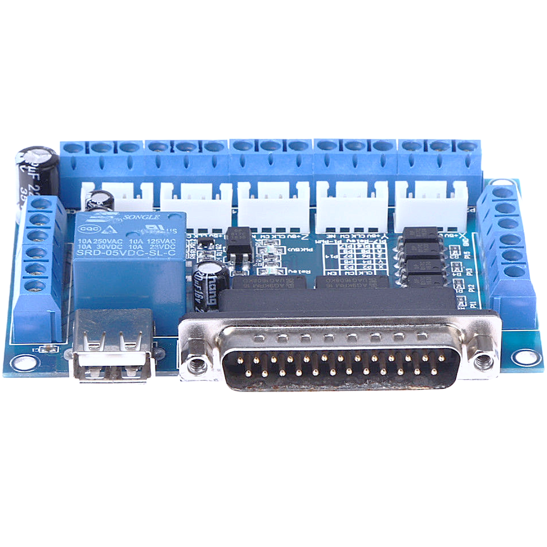 MACH3 Interface Board CNC 5 Axis With Optocoupler For Stepper Motor ...